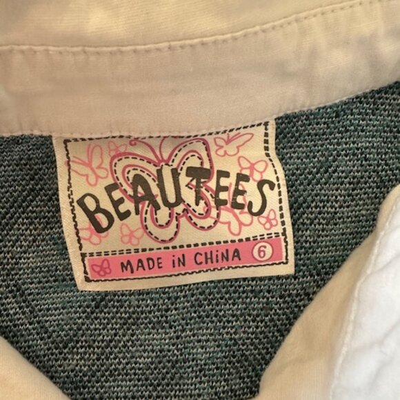 Beautees 2 pc Teal & Black Plaid Skirt & Top Set 8492 - Picture 8 of 8